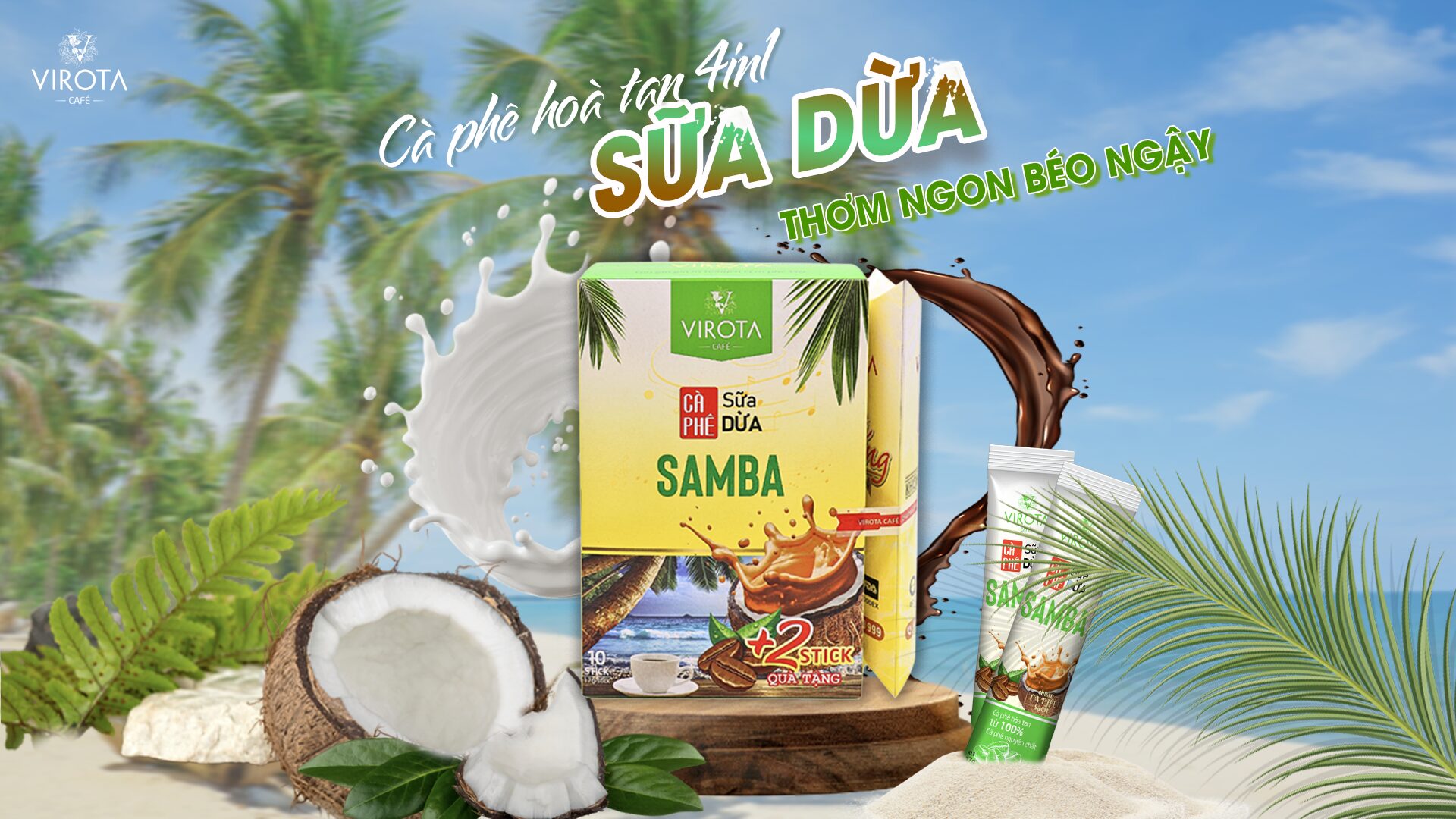 Cà phê sữa dừa Virota Cafe